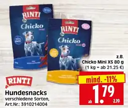 Herkules Baumarkt RINTI Hundesnacks Angebot