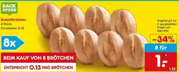 Netto Marken-Discount BACK STUBE Schnittbrötchen Angebot