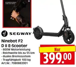 Herkules Baumarkt Segway Ninebot F2 D II E-Scooter Angebot