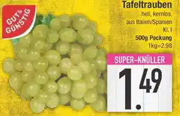 E-Center GUT& GÜNSTIG Tafeltrauben Angebot