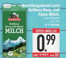E-Center Berchtesgadener Land Haltbare Berg-und Alpen-Milch Angebot