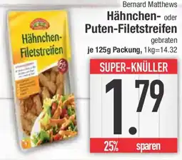 E-Center Hähnchen- oder Puten-Filetstreifen Angebot