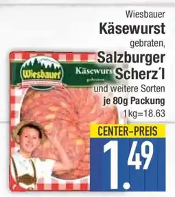 E-Center Wiesbauer Käsewurst Salzburger Scherz Angebot