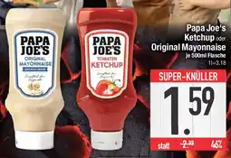 E-Center Papa Joe's Ketchup oder Original Mayonnaise Angebot