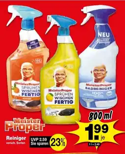 Krümet Sonderposten Meister Proper Reiniger Angebot