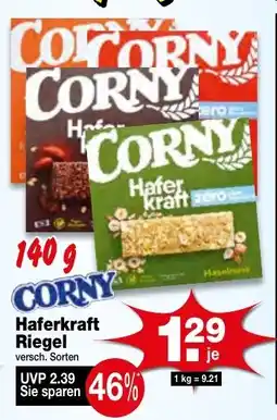 Krümet Sonderposten Corny Haferkraft Riegel Angebot