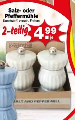 Krümet Sonderposten Salz- oder Pfeffermühle Angebot