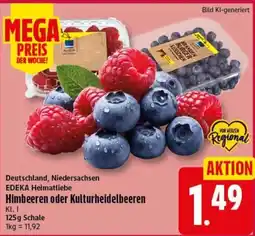 Elli Markt EDEKA Heimatliebe Himbeeren oder Kulturheidelbeeren Angebot