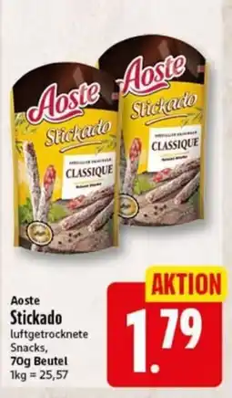 Elli Markt Aoste Stickado luftgetrocknete Snacks Angebot