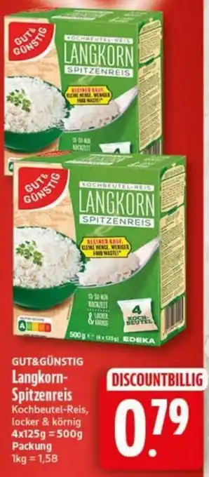 Elli Markt GUT&GÜNSTIG Langkorn-Spitzenreis Angebot