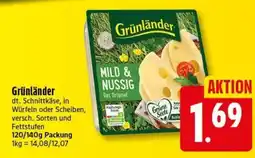 Elli Markt Grünländer Schnittkäse Angebot