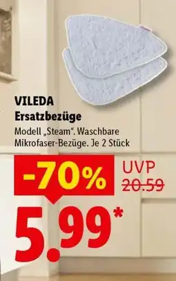 Lidl VILEDA Ersatzbezüge Modell ,,Steam". Angebot