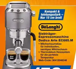 Expert DeLonghi Siebträger-Espressomaschine Dedica Arte EC885.M Angebot