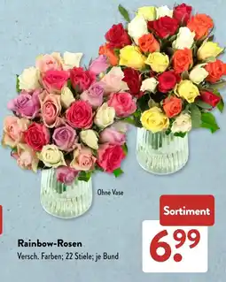 Aldi Süd Rainbow-Rosen Angebot
