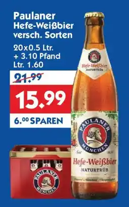 Hol'ab Getränkemarkt Paulaner Hefe-Weißbier Angebot