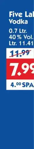 Hol'ab Getränkemarkt Five Lakes Vodka Angebot