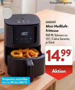 Aldi Süd AMBIAINO Mini-Heißluft-fritteuse Angebot