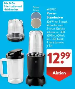 Aldi Süd AMBIAINO Power-Standmixer Angebot