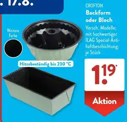 Aldi Süd CROFTON Backform oder Blech Angebot