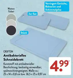 Aldi Süd CROFTON Antibakterielles Schneidebrett Angebot