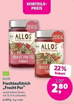 Denns BioMarkt ALLOS Fruchtaufstrich „Frucht Pur“ Angebot