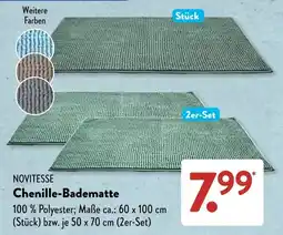 Aldi Süd NOVITESSE Chenille-Badematte Angebot