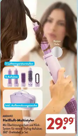 Aldi Süd AMBIAINO Heißluft-Multistyler Angebot