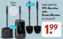 Aldi Süd HOME CREATION WC-Garnitur oder Ersatz-Bürsten Angebot