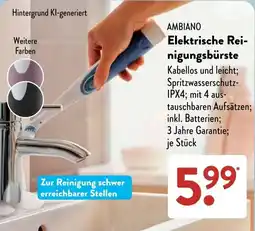 Aldi Süd AMBIAINO Elektrische Reinigungsbürste Angebot
