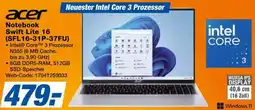 Expert Acer Notebook Swift Lite 16 Angebot