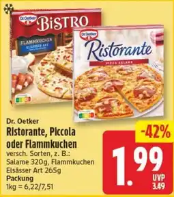 Edeka24 Dr. Oetker Ristorante, Piccola oder Flammkuchen Angebot