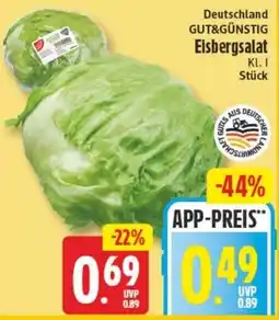 Edeka24 Deutschland GUT&GÜNSTIG Eisbergsalat Angebot