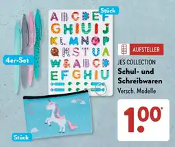Aldi Süd JES COLLECTION Schul- und Schreibwaren Angebot