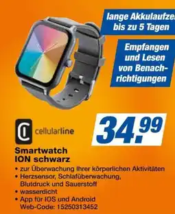 Expert cellularline Smartwatch ION schwarz Angebot