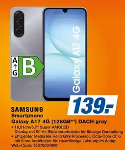Expert SAMSUNG Smartphone Galaxy A17 4G (128GB*) DACH gray Angebot