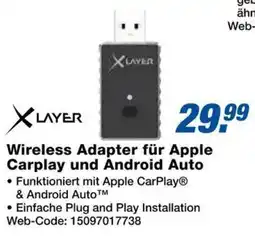 Expert X LAYER Wireless Adapter für Apple Carplay und Android Auto Angebot