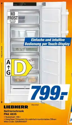 Expert LIEBHERR Gefrierschrank Angebot