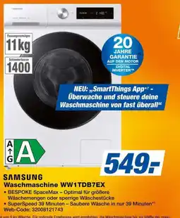Expert SAMSUNG Waschmaschine WW1TDB7EX Angebot