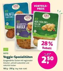 Denns BioMarkt SOTO Veggie-Spezialitäten Angebot