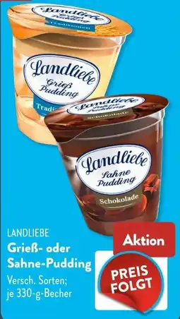 Aldi Süd Landliebe Griess- oder Sahne-Pudding Angebot
