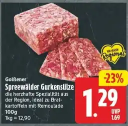 Edeka24 Golßener Spreewälder Gurkensülze Angebot