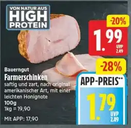 Edeka24 Bauerngut Farmerschinken Angebot
