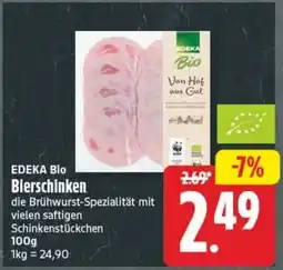 Edeka24 EDEKA Bio Bierschinken Angebot