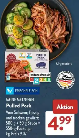 Aldi Süd MEINE METZGEREI Pulled Pork Angebot