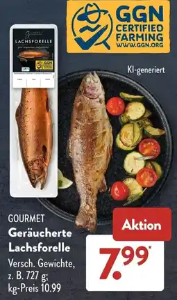Aldi Süd GOURMET Geräucherte Lachsforelle Angebot