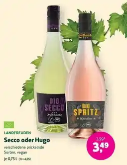 Denns BioMarkt LANDFREUDEN Secco oder Hugo Angebot