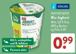 Aldi Süd NUR NUR NATUR Bio-Joghurt Angebot