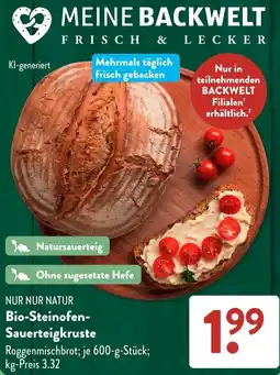 Aldi Süd Bio-Steinofen-Sauerteigkruste Angebot