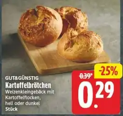 Edeka24 GUT&GÜNSTIG Kartoffelbrötchen Angebot