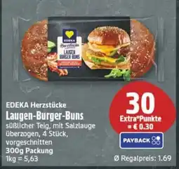 Edeka24 EDEKA Herzstücke Laugen-Burger-Buns Angebot